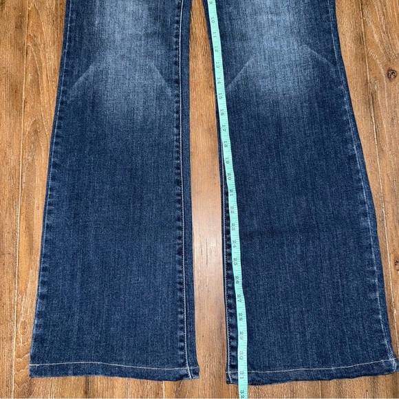 Judy Blue Bootcut Jeans 7 28 Long High Rise Western Cowgirl Dark Blue Wash - Picture 10 of 14